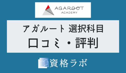 アガルート選択科目 評判・口コミ【司法試験・予備試験】